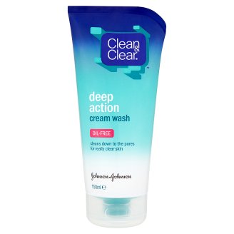 Clean & Clear Deep Action mélytisztító arclemosó krém 150 ml