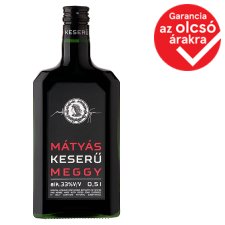 Mátyás keserű meggy likőr 33% 0,5 l