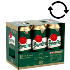 Pilsner Urquell Multipack minőségi világos sör 4,4% 6 x 0,5 l