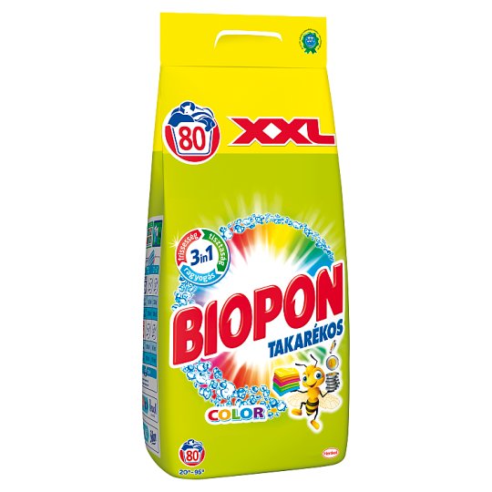 Biopon Takarékos Color Powder Detergent for Color Clothes 80 Washes 5,6 kg