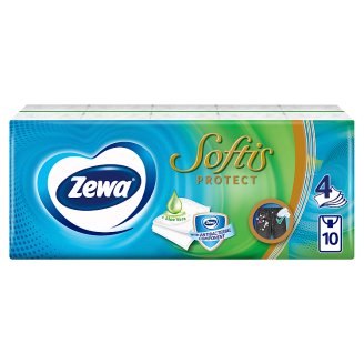 Zewa Softis Protect illatosított papír zsebkendő 4 rétegű 10 x 9 db
