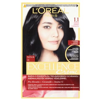 L'Oréal Paris Excellence Creme 1.1 Éjfekete tartós krémhajfesték