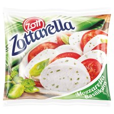 Zott Zottarella zsíros, lágy, bazsalikomos mozzarella sajt 125 g