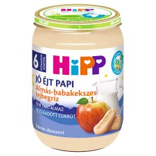 HiPP Jó Éjt Papi BIO almás-babakekszes tejbegríz bébidesszert 6 hónapos kortól 190 g