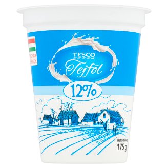 Tesco Value 12%-os tejföl 175 g