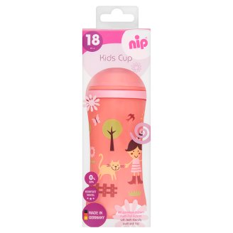 NIP Kids Cup 330 ml-es sportkupakos cseppmentes, masszív, csőrös itató 18 hónapos kortól
