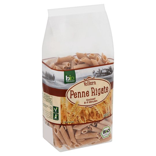 Bio Zentrale BIO penne rigate teljes kiőrlésű durumbúza tészta 500 g
