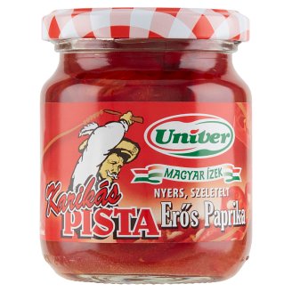 Univer Magyar Ízek Karikás Pista nyers, szeletelt erős paprika saját levében 215 g