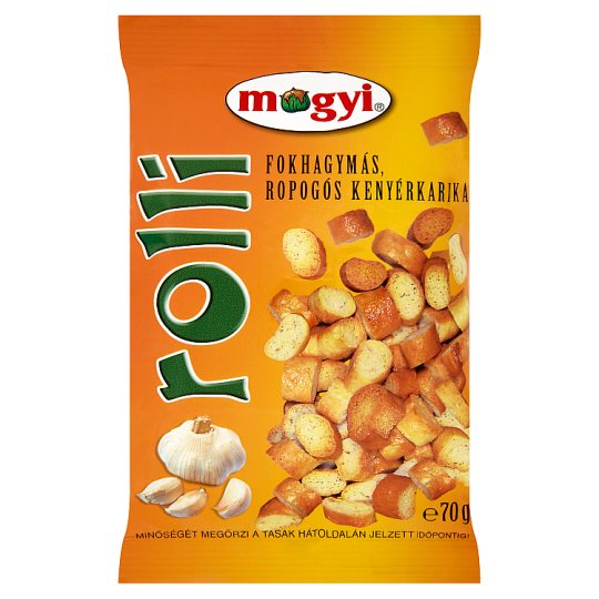 Mogyi Rolli fokhagymás ropogós kenyérkarika 70 g