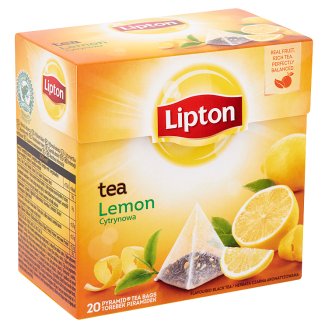 Lipton citrom ízesített fekete tea 20 filter