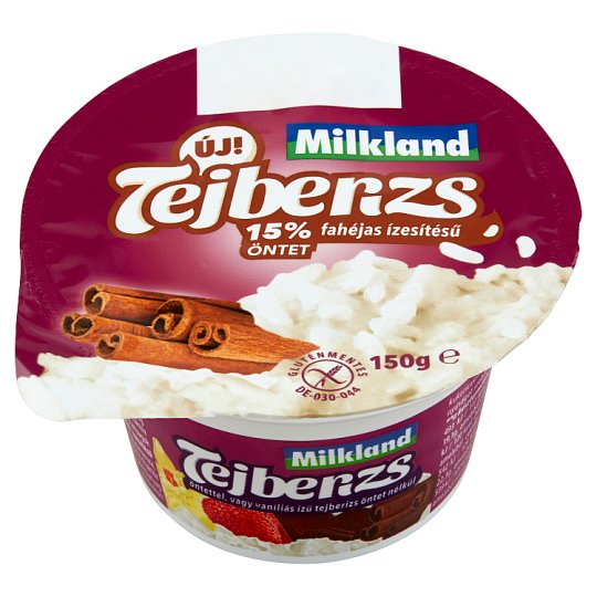 Milkland tejberizs fahéjas ízesítésű öntettel 150 g
