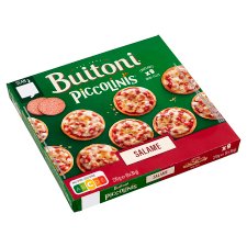 Buitoni Piccolinis Quick-Frozen Mini Pizza with Edam Cheese, Tomato and Salami 9 x 30 g (270 g)