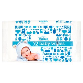 Tesco Value nedves baba törlőkendő 72 db