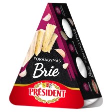 Président Brie fokhagymás, zsírdús sajt 125 g