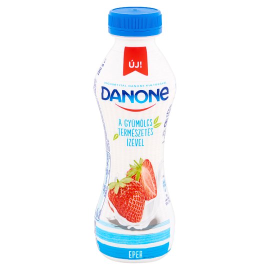 Danone zsírszegény, élőflórás, epres joghurtital 280 g
