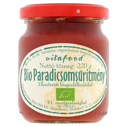 Vitafood BIO paradicsomsűrítmény 220 g