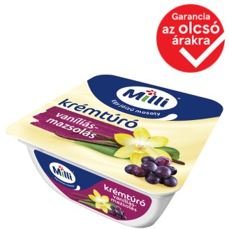 Milli vaníliás-mazsolás krémtúró 90 g