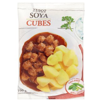 Tesco extrudált szójakocka 100 g
