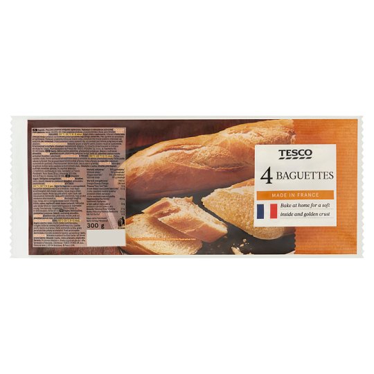Tesco elősütött bagett 4 db 300 g