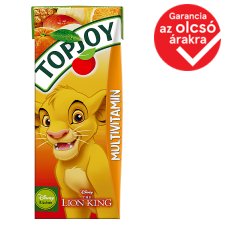 Topjoy multivitamin vegyes gyümölcs- es zöldségital hozzáadott vitaminokkal 200 ml 