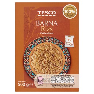 Tesco barna rizs főzőtasakban 4 x 125 g