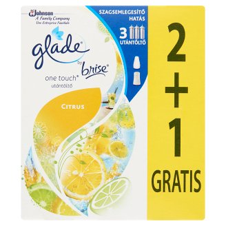 Glade by Brise One Touch Citrus Mini Spray Concentrated Aerosol Air Freshener Refill 3 x 10 ml