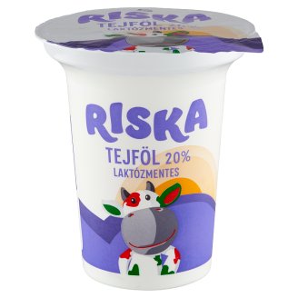 Riska laktózmentes tejföl 20% 330 g