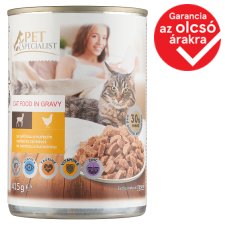 Pet Specialist Complete Pet Food for Adult Cats with Venison and Chicken in Gravy 415 g