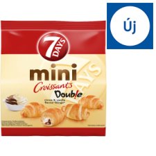 7DAYS Mini Croissant kakaós töltelékkel és vaníliaízű töltelékkel 185 g