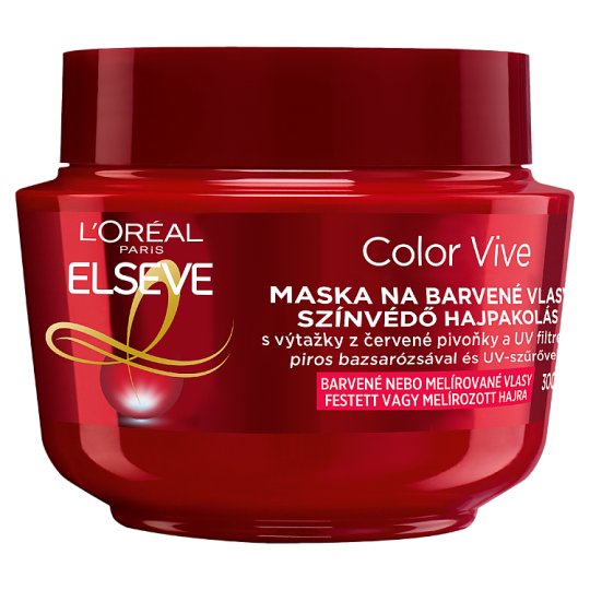 L'Oréal Paris Elseve Color-Vive intenzív hajpakolás festett vagy melírozott hajra 300 ml