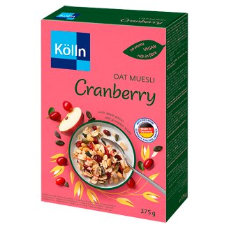 Kölln teljes kiőrlésű zab müzli vörös áfonyával 375 g
