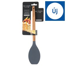 Go Cook Grey Acacia & Silicone Spoonula