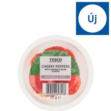 Tesco marinált piros cseresznyepaprika paprikás krémsajttal töltve 90 g 