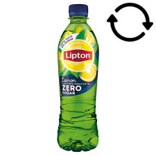 Lipton Ice Tea Zero Energy-Free Lemon Flavoured Non-Carbonated Soft Drink with Green Tea 500 ml