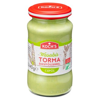 KOCHs wasabis, csípős torma édesítőszerrel 140 g