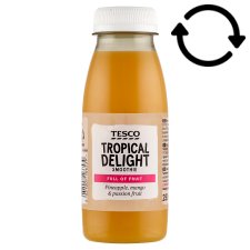 Tesco Tropical Delight Smoothie Fruit Drink with Pineapple, Mango & Passion Fruit 250 ml