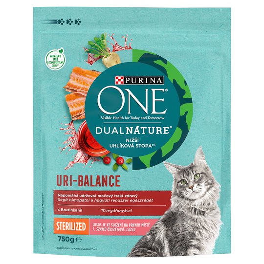 Purina One DualNature Cranberry teljes értékű állateledel ivartalanított macskáknak lazaccal 750 g