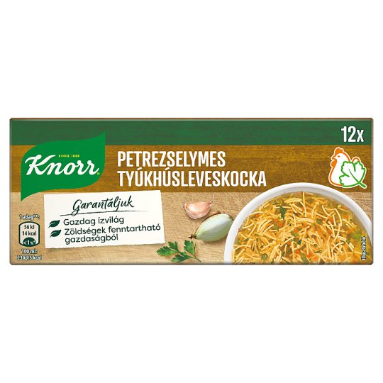 Knorr petrezselymes tyúkhúsleveskocka 12 x 10 g (120 g)