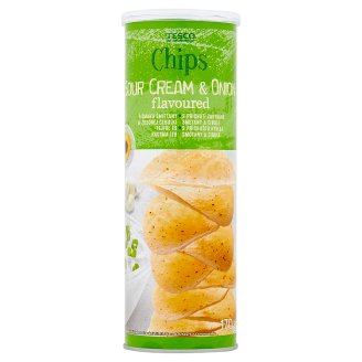 Tesco tejföl és hagyma ízű burgonyasnack 170 g