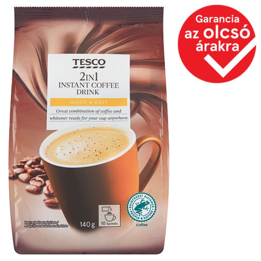 Tesco 2in1 instant kávés italpor 10 x 14 g (140 g)