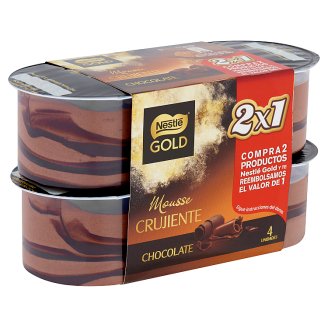 Nestlé Gold csokoládés tejhab kakaós réteggel, cukorral és édesítőszerekkel 4 x 57 g