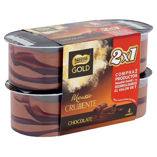 Nestlé Gold csokoládés tejhab kakaós réteggel, cukorral és édesítőszerekkel 4 x 57 g