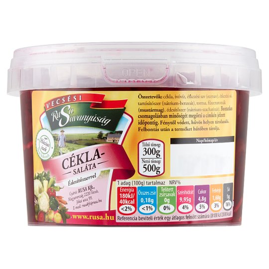 Rusa Savanyúság céklasaláta édesítőszerrel 500 g