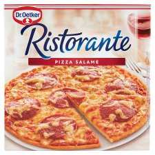 Dr. Oetker Ristorante Pizza Salame gyorsfagyasztott pizza sajttal és szalámival 320 g