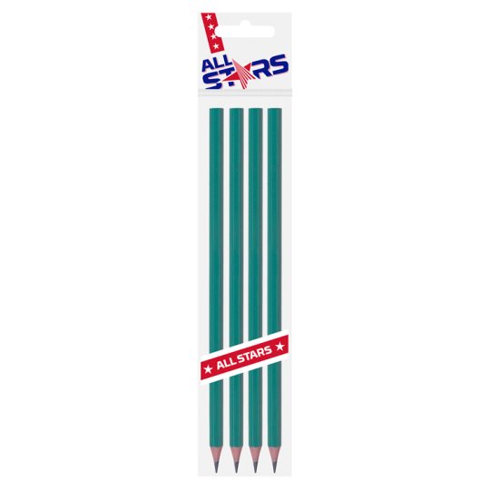 All Stars Flexible Graphite Pencil 4 pcs Tesco Online, Tesco From Home