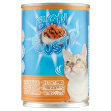 Bon Gusta! teljes értékű állateledel felnőtt macskák számára baromfihússal 415 g