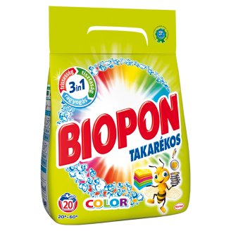 Biopon Takarékos Color mosószer por színes ruhákhoz 20 mosás 1,4 kg