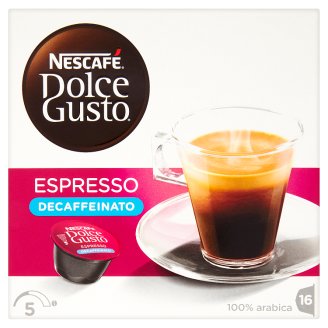 Nescafé Dolce Gusto Espresso Decaffeinato koffeinmentes őrölt pörkölt kávé 16 db 112 g