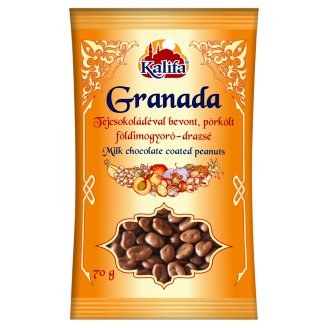 Kalifa Granada tejcsokoládéval bevont pörkölt földimogyoró-drazsé 70 g