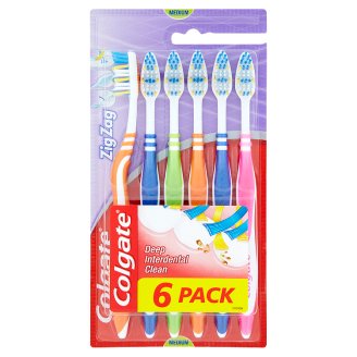 Colgate ZigZag közepes sörtéjű fogkefe 6 db